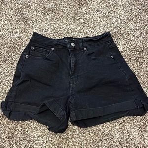 Black Jean Shorts